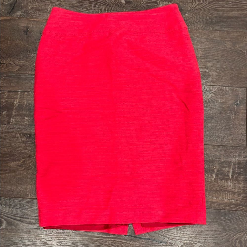 Moulinette Soeurs Anthropologie 8 Textured Red Pencil Skirt